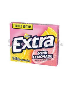 WRIGLEYS EXTRA PINK LEMONADE SUGAR FREE CHEWING GUM 15 STICKS