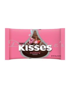 HERSHEYS KISSES STRAWBERRY FLAVOR CREME FILLING MILK CHOCOLATE300G