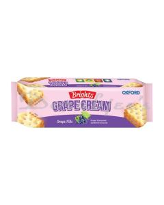 OXFORD BRIGHTS GRAPE CREAM SANDWICH BISCUITS 125G