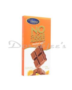 VINTAGE NO SUGAR ADDED  ORANGE MILK CHOCOLATE 100G