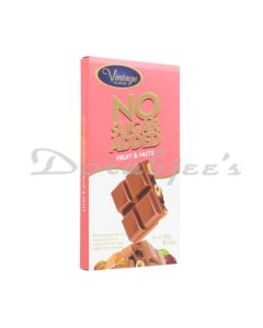 VINTAGE NO SUGAR ADDED FRUIT AND NUT CHOCOLATE 100G