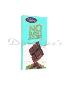 VINTAGE NO SUGAR ADDED MINT DARK CHOCOLATE 100G