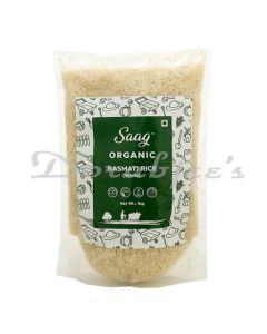 SAAG ORGANIC BASMATI RICE WHITE 1 KG