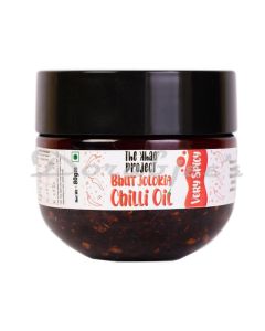 THE KHAO PROJECT BHUT JOLOKIA CRUNCHY CHILLI OIL VERY SPICY 80 G