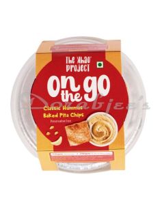 THE KHAO PROJECT ON THE GO HUMMUS SNACKPACK CLASSIC HUMMUS AND BAKED PITA CHIPS 90G