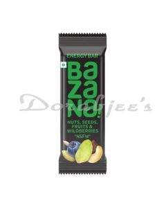 BAZANA NUTS SEEDS FRUITS & WILD BERRIES ENERGY BAR 38G