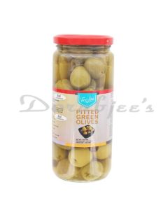 FRESHOS GREEN OLIVES PITTED 450G
