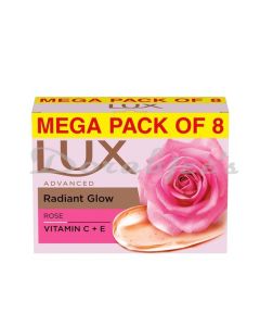 LUX ADVANCED RADIANT GLOW SOAP 8X150G PK OF 8