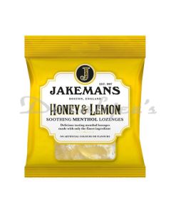 JAKEMANS SOOTHING DELICIOUS TASTING  HONEY AND LEMON CANDY  73 G