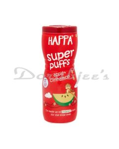HAPPA ORGANIC MULTIGRAIN APPLE & CINNAMON MELTS SUPER PUFFS  40G