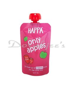 HAPPA ORGANIC FRUIT PUREE  ONLY APPLES STAGE 2 6 MONTHS+ 100 G