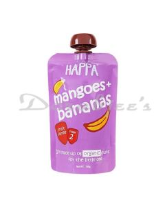 HAPPA ORGANIC PUREE  MANGOES & BANANAS STAGE 2 100 G