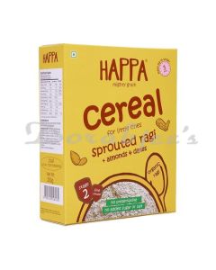 HAPPA CEREAL SPROUTED RAGI WITH DATES AND ALMOND PORRIDGE, STAGE 2 6 MONTHS+ 200G