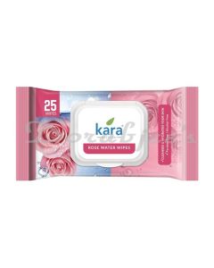 KARA ROSE WATER FACIAL WIPES 25 PULLS