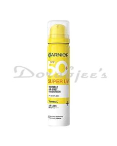 GARNIER SPF50 OR UVA/B INVISIBLE AIR MIST SUNSCREEN 75ML WITH NO WHITE CAST AND OVER MAKEUP SPRAY
