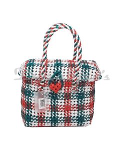 MULTICOLOR HANDMADE NYLON WIRE SHOPPING BASKET BAG CAP SMALL SIZE