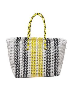 MULTICOLOR HANDMADE NYLON WIRE SHOPPING BASKET BAG MEDUIM SIZE