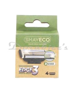 SHAVECO EDGE 3 RAZOR CARTRIDGE BOX PACK OF 4