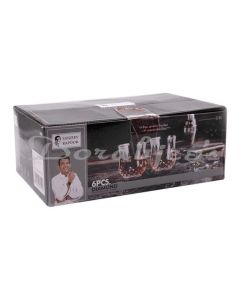 SANJEEV KAPOOR DIAMOND WHISKEY GLASS 330 ML  SET  OF 6 PC WITH GIFT BOX