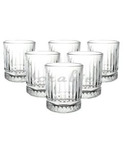 SANJEEV KAPOOR DUBAI WHISKEY GLASS 330 ML  SET OF 6 PCS WITH GIFT BOX
