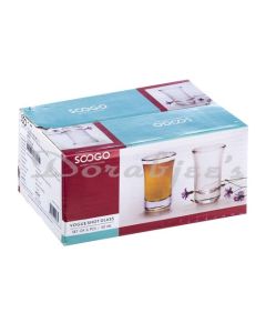 SOOGO VOGUE SHOT GLASS 50 ML  SET OF 6 PCS WITH COLOR BOX