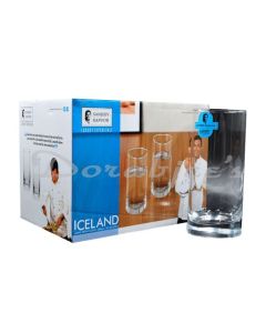 SANJEEV KAPOOR ICELAND LONG DRINK GLASS 380 ML  SET OF 6 PCS WITH GIFT BOX