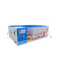 SANJEEV KAPOOR RADISSON LONG DRINK GLASS 380 ML  SET OF 6 PCSWITH GIFT BOX