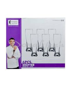 SANJEEV KAPOOR SNIFTER PILSNER BEER GLASS 460 ML  SET OF 6 PC WITH GIFT BOX