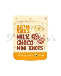 ATOM EATS  MILK CHOCO DIPPED PRETZELS 30G