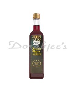 DELIGHT NUTS SHAHI ROSE SYRUP WITH 100% PURE SILVER FLAKES 250ML