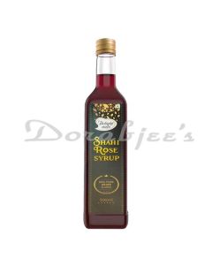 DELIGHT NUTS SHAHI ROSE SYRUP WITH 100% PURE SILVER FLAKES 500ML