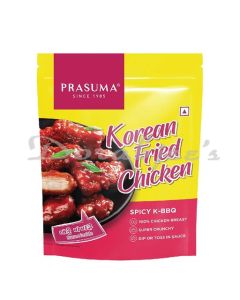 PRASUMA FROZEN KOREAN FRIED CHICKEN NUGGETS  SPICY KOREAN BBQ 275G