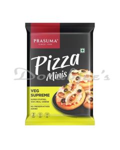 PRASUMA FROZEN PIZZA MINIS  VEG SUPREME 180G