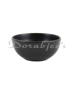 VALENTINO SANGO COUPE SHAPE VEG BOWL 4  SET OF 1PC BLACK GLOSSY BULK PACKING