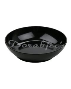 VALENTINO SANGO COUPE SHAPE SERVING BOWL 7  SET OF 1PC BLACK GLOSSY BULK PACKING