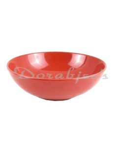 VALENTINO SANGO COUPE SHAPE SERVING BOWL 7  SET OF 1PC RED GLOSSY BULK PACKING