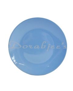 VALENTINO SANGO COUPE SHAPE QUARTER PLATE 8  SET OF 1PC  BLUE GLOSSY  BULK PACKING