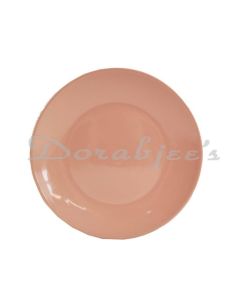 VALENTINO SANGO COUPE SHAPE QUARTER PLATE 8  SET OF 1PC  PINK GLOSSY  BULK PACKING