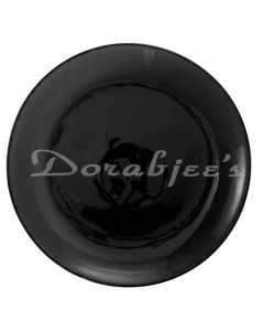 VALENTINO SANGO COUPE SHAPE DINNER PLATE 10.5  SET OF 1PC BLACK GLOSSY BULK PACKING