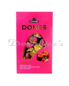 SAPPHIRE DOMES TRUFFLE STRAWBERRY  35 PCS X  24 BOX