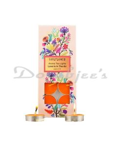 SOULFLOWER AROMA TEA LIGHT CANDLE PACK OF  10 LOVE IS IN THE AIR