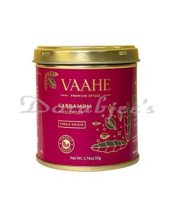 VAAHE PREMIUM CARDAMOM WHOLE 50 G NATURAL SPICES FRESHLY GROUND PURE  NATURAL  TIN BOX