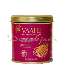 VAAHE PREMIUM BIRYANI MASALA 70 G NATURAL SPICES FRESHLY GROUND PURE  NATURAL  TIN BOX