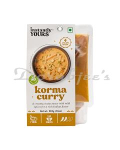INSTANTLY YOURS KORMA CURRY  285G READY TO COOK INDIAN MEALS NO PRESERVATIVES