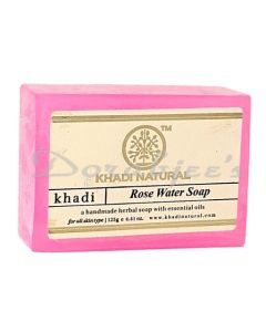 KHADI NATURAL ROSEWATER SOAPR125