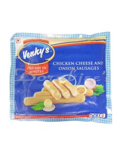 VENKYS FROZEN CHICKEN CHE&ONION SAUSAGES 500 G
