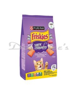 FRISKIES SURFIN FAVORITES CAT FOOD MACKEREL TUNA SALMON & SARDINE FLAVORS 25 KILOGRAMS