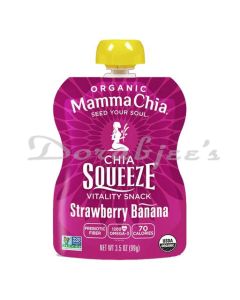 MAMMA CHIA 95% ORGANIC STRAWBERRY BANANA CHIA 95% ORGANIC SQUEEZE VITALITY BEVERAGE 99G