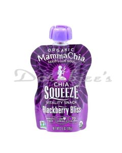 MAMMA CHIA 95% ORGANIC BLACKBERRY BLISS CHIA 95% ORGANIC SQUEEZE VITALITY BEVERAGE 99G