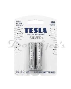 TESLA SILVER+ ALKALINE BATTERY AA LR6 15V 2PC